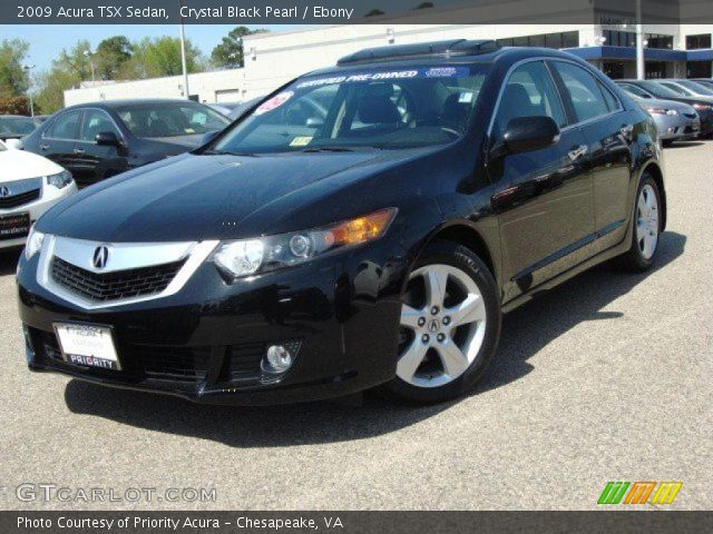 2009 Acura TSX Sedan in Crystal Black Pearl