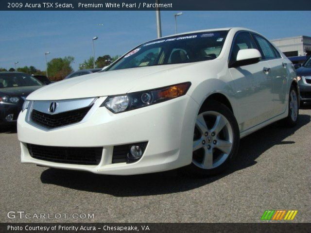2009 Acura TSX Sedan in Premium White Pearl