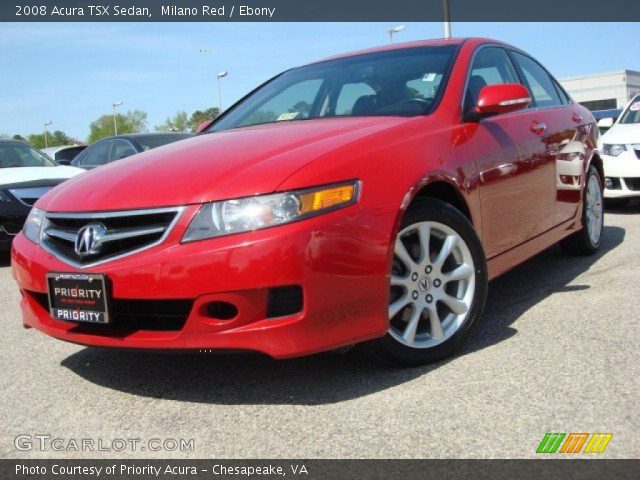 2008 Acura TSX Sedan in Milano Red
