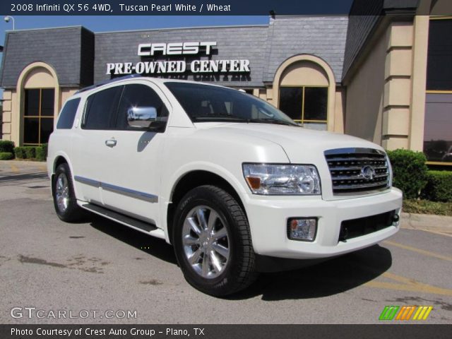 2008 Infiniti QX 56 4WD in Tuscan Pearl White