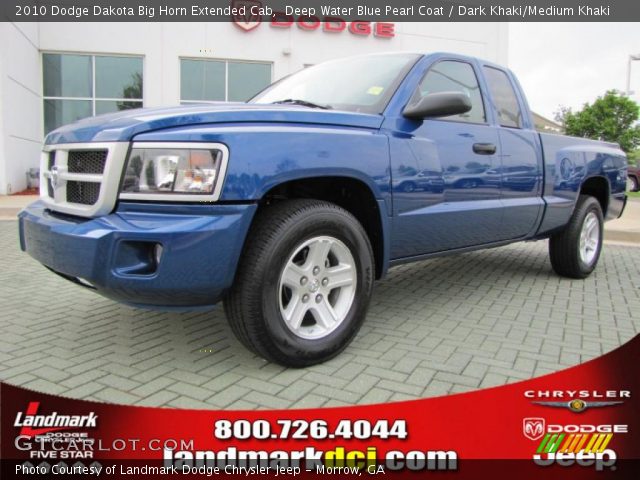 2010 Dodge Dakota Big Horn Extended Cab in Deep Water Blue Pearl Coat
