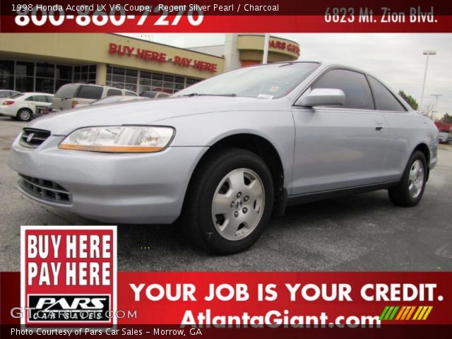1998 Honda Accord LX V6 Coupe in Regent Silver Pearl