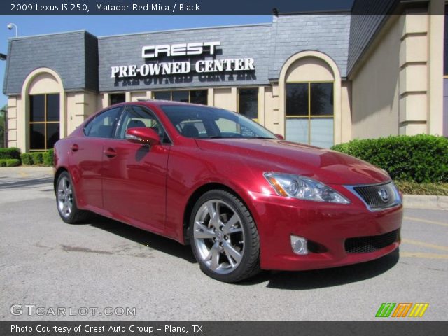 2009 Lexus IS 250 in Matador Red Mica