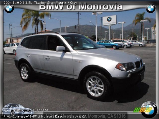 2004 BMW X3 2.5i in Titanium Silver Metallic