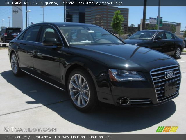 2011 Audi A8 L 4.2 FSI quattro in Emerald Black Metallic