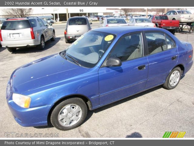 2002 Hyundai Accent GL Sedan in Coastal Blue