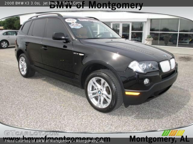 2008 BMW X3 3.0si in Jet Black