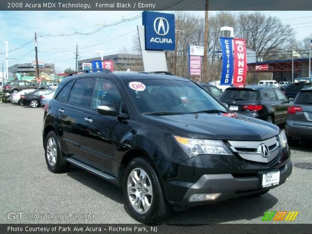 2008 Acura MDX Technology in Formal Black