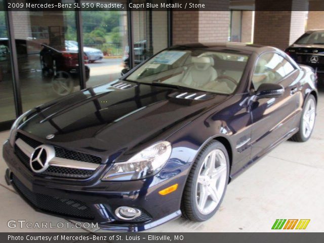 2009 Mercedes-Benz SL 550 Roadster in Capri Blue Metallic