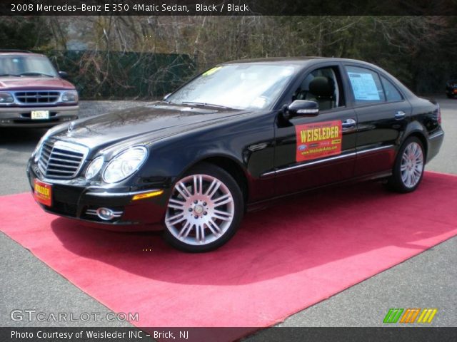 2008 Mercedes-Benz E 350 4Matic Sedan in Black