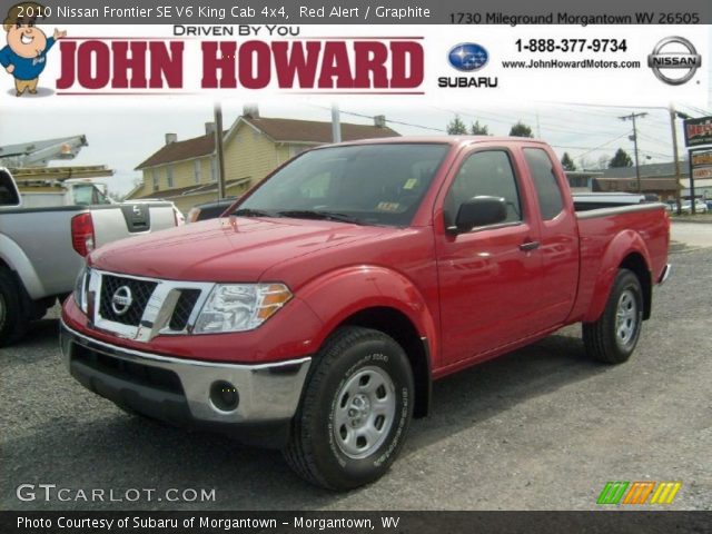 2010 Nissan Frontier SE V6 King Cab 4x4 in Red Alert