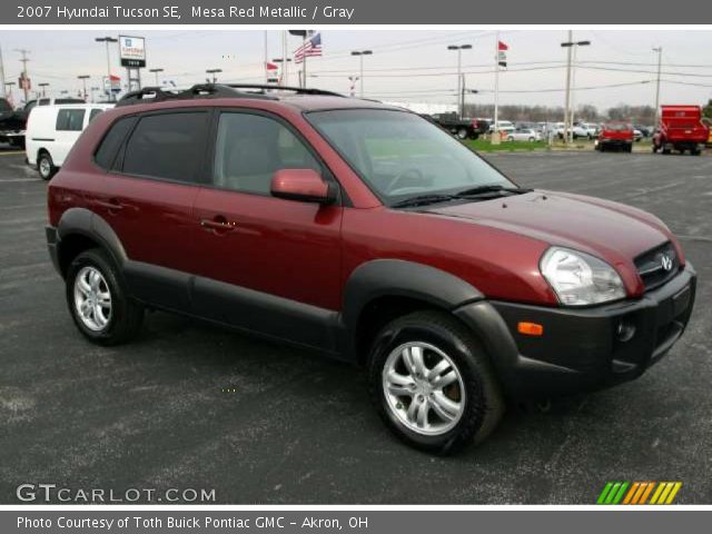 2007 Hyundai Tucson SE in Mesa Red Metallic
