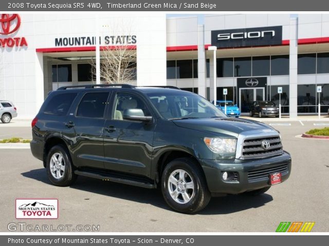 2008 Toyota Sequoia SR5 4WD in Timberland Green Mica