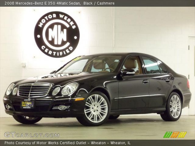2008 Mercedes-Benz E 350 4Matic Sedan in Black