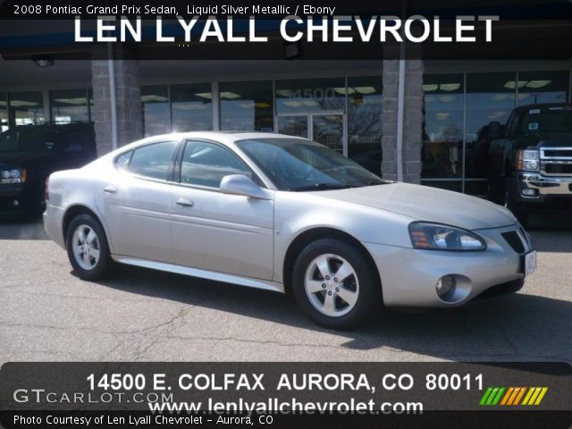 2008 Pontiac Grand Prix Sedan in Liquid Silver Metallic