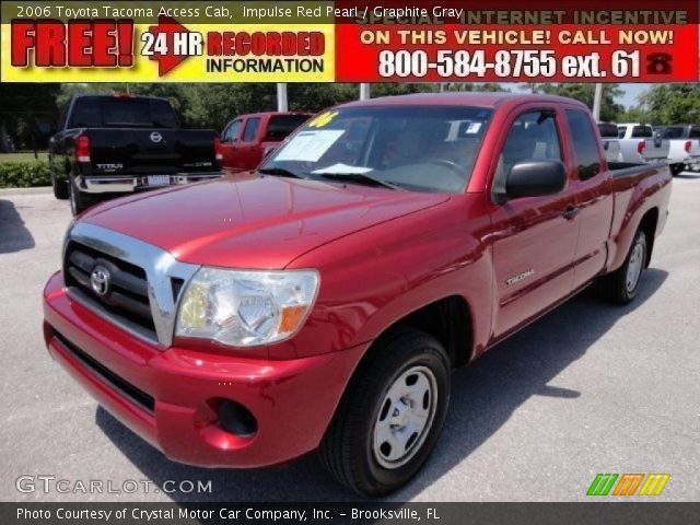 2006 Toyota Tacoma Access Cab in Impulse Red Pearl