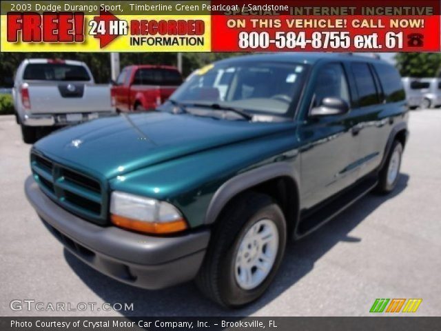 2003 Dodge Durango Sport in Timberline Green Pearlcoat