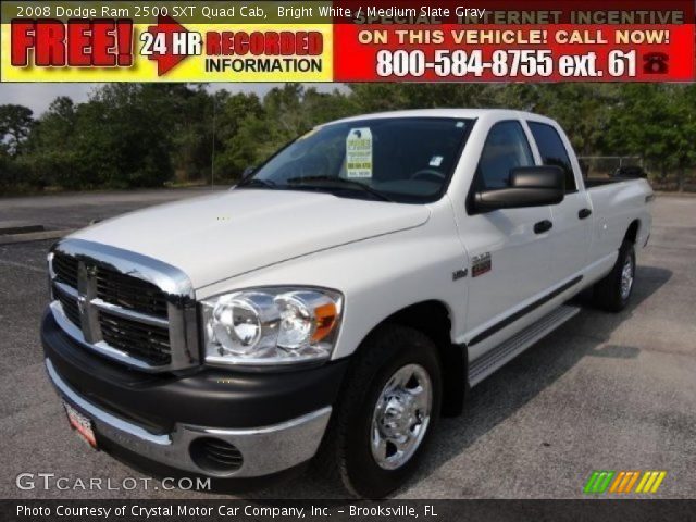 2008 Dodge Ram 2500 SXT Quad Cab in Bright White