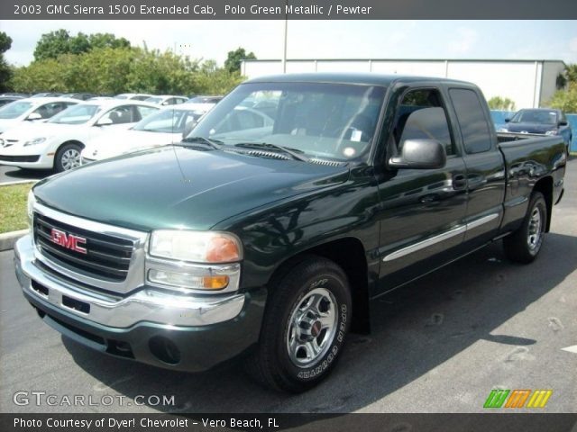 2003 GMC Sierra 1500 Extended Cab in Polo Green Metallic