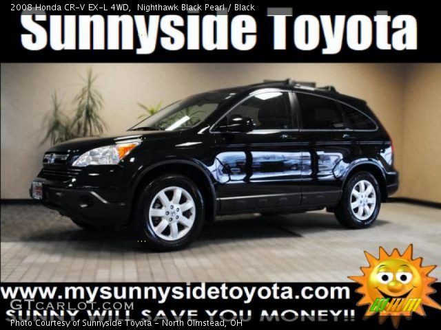 2008 Honda CR-V EX-L 4WD in Nighthawk Black Pearl