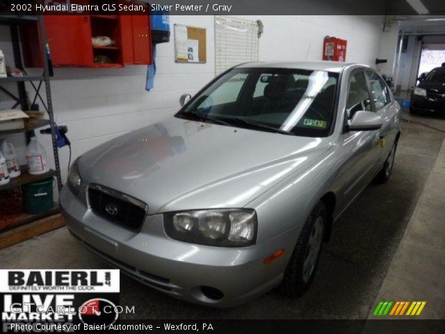 2002 Hyundai Elantra GLS Sedan in Silver Pewter
