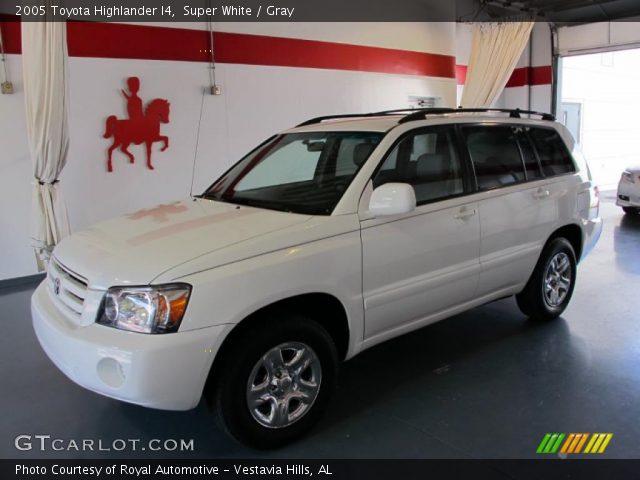 2005 Toyota Highlander I4 in Super White