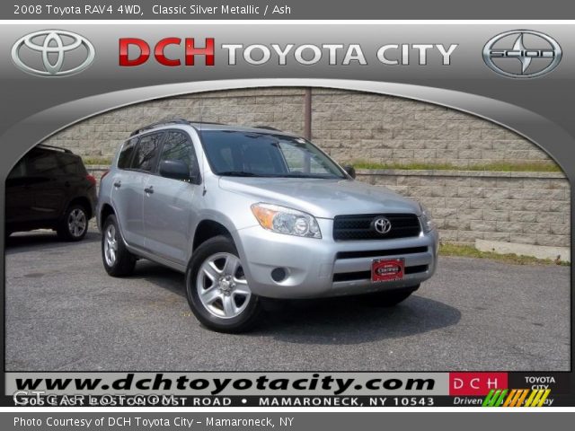 2008 Toyota RAV4 4WD in Classic Silver Metallic