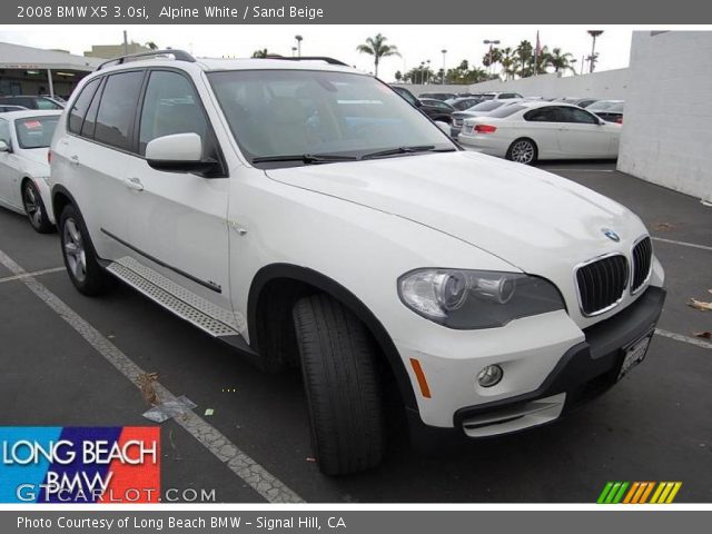2008 BMW X5 3.0si in Alpine White