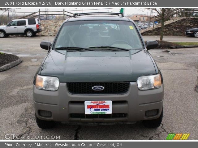 2001 Ford Escape XLS V6 in Dark Highland Green Metallic