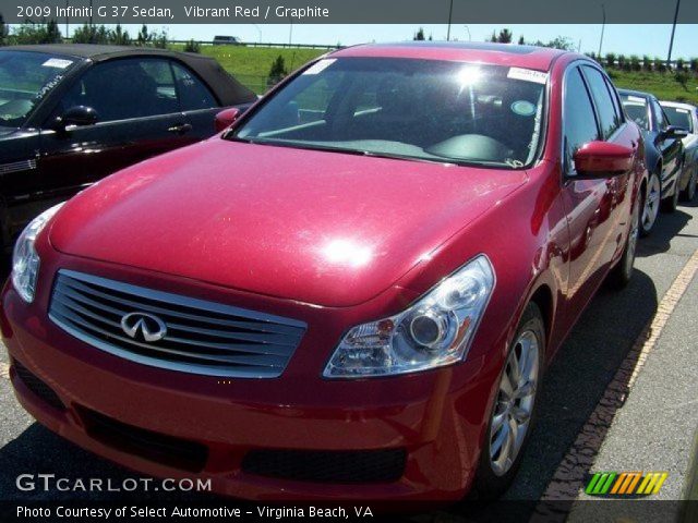 2009 Infiniti G 37 Sedan in Vibrant Red