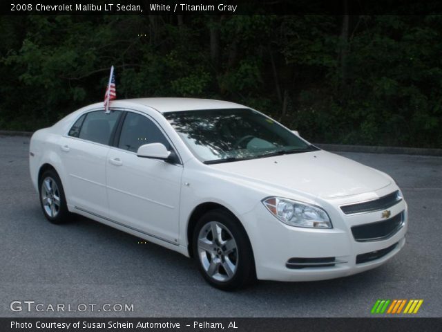 2008 Chevrolet Malibu LT Sedan in White