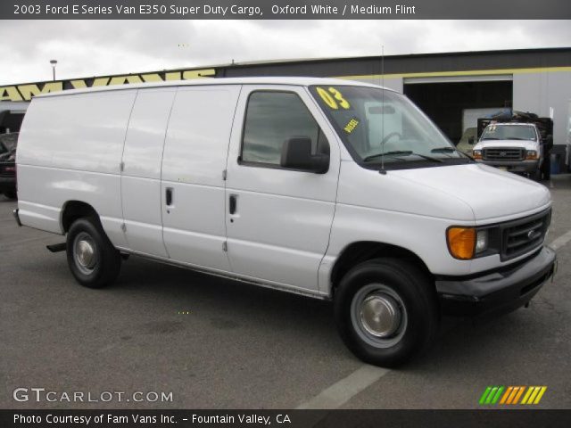 2003 Ford E Series Van E350 Super Duty Cargo in Oxford White