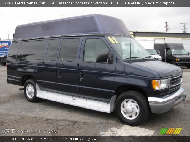2002 Ford E Series Van E350 Passenger Access Conversion in True Blue Metallic
