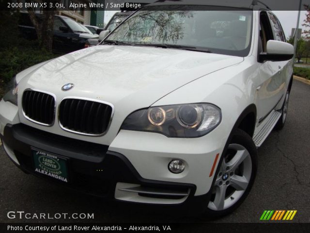2008 BMW X5 3.0si in Alpine White