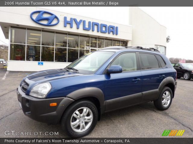 2006 Hyundai Tucson GLS V6 4x4 in Nautical Blue Metallic