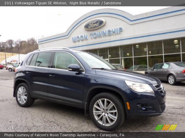 2011 Volkswagen Tiguan SE 4Motion in Night Blue Metallic