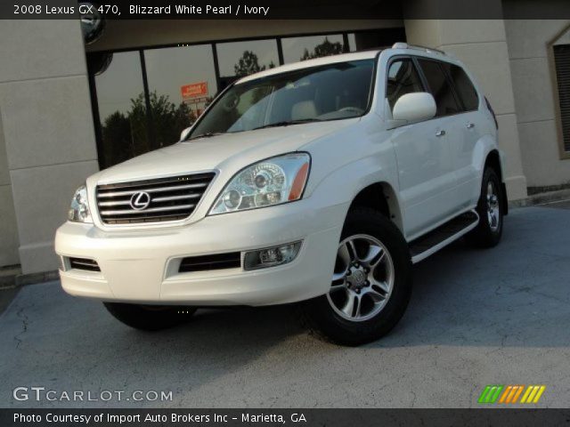 2008 Lexus GX 470 in Blizzard White Pearl