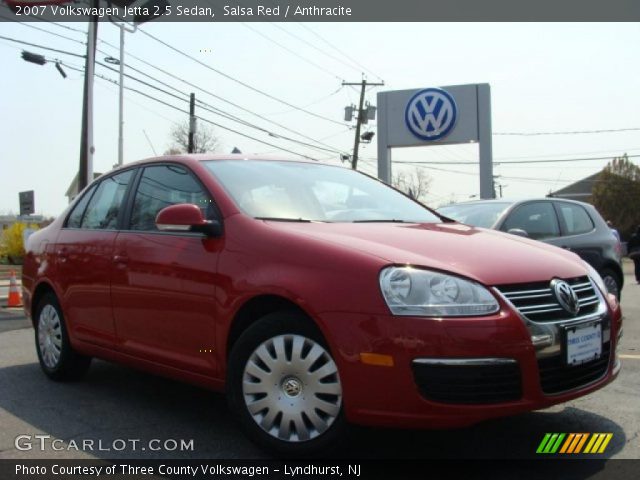 2007 Volkswagen Jetta 2.5 Sedan in Salsa Red