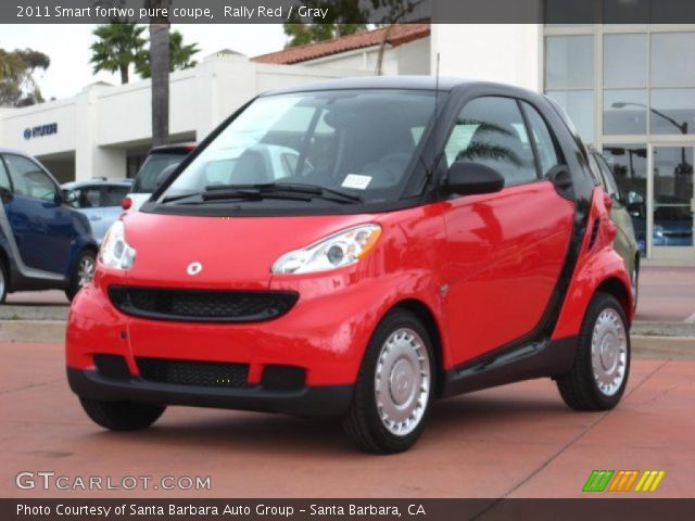 2011 Smart fortwo pure coupe in Rally Red