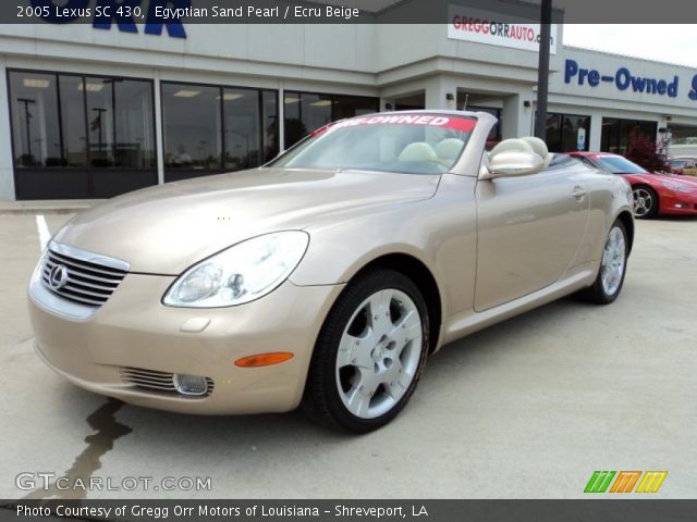 2005 Lexus SC 430 in Egyptian Sand Pearl