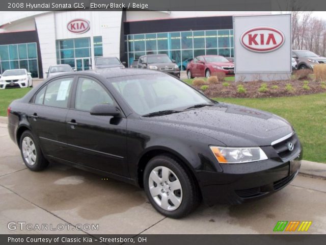 2008 Hyundai Sonata GLS in Ebony Black