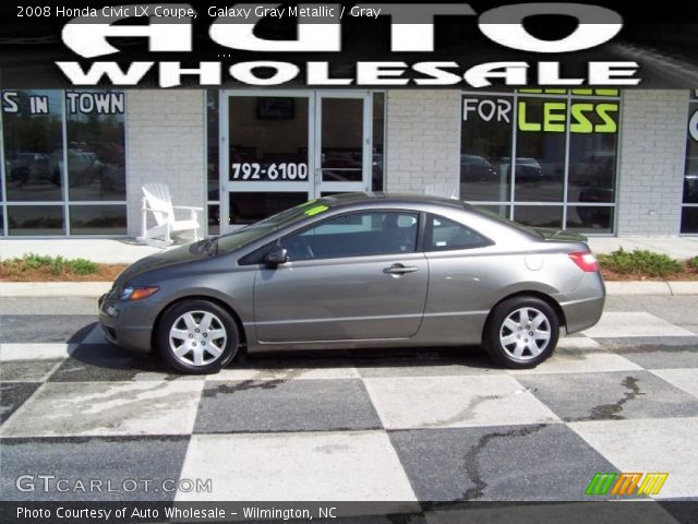 2008 Honda Civic LX Coupe in Galaxy Gray Metallic