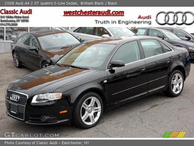 2008 Audi A4 2.0T quattro S-Line Sedan in Brilliant Black