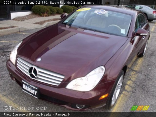 2007 Mercedes-Benz CLS 550 in Barolo Red Metallic