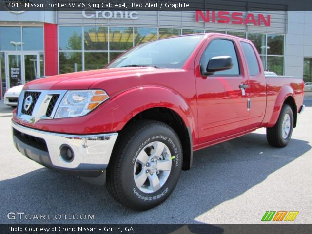 2011 Nissan Frontier SV V6 King Cab 4x4 in Red Alert