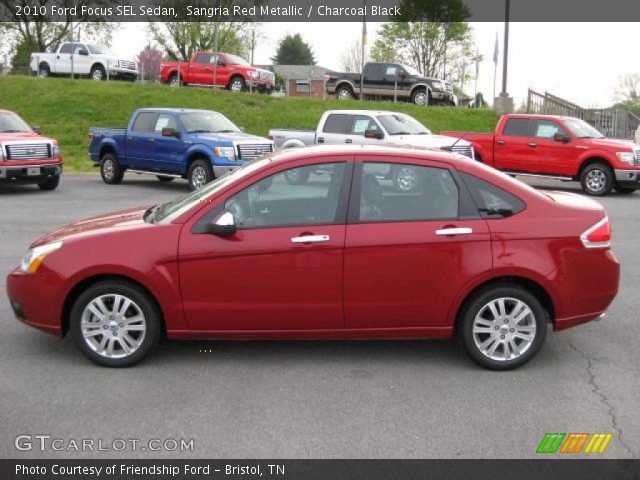 2010 Ford Focus SEL Sedan in Sangria Red Metallic