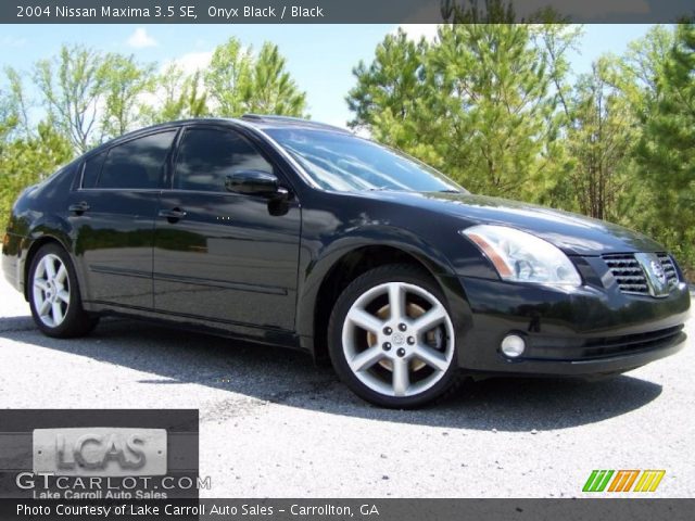 2004 Nissan Maxima 3.5 SE in Onyx Black