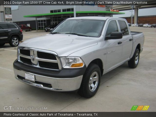 2011 Dodge Ram 1500 ST Crew Cab 4x4 in Bright Silver Metallic