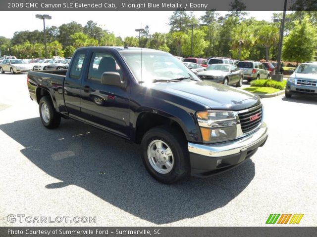 2008 GMC Canyon SLE Extended Cab in Midnight Blue Metallic