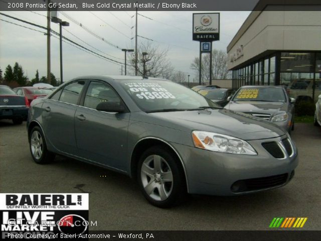 2008 Pontiac G6 Sedan in Blue Gold Crystal Metallic